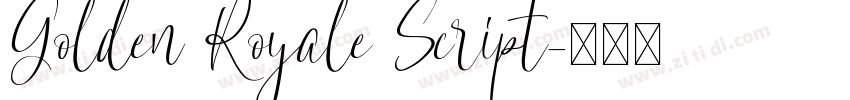 Golden Royale Script字体转换